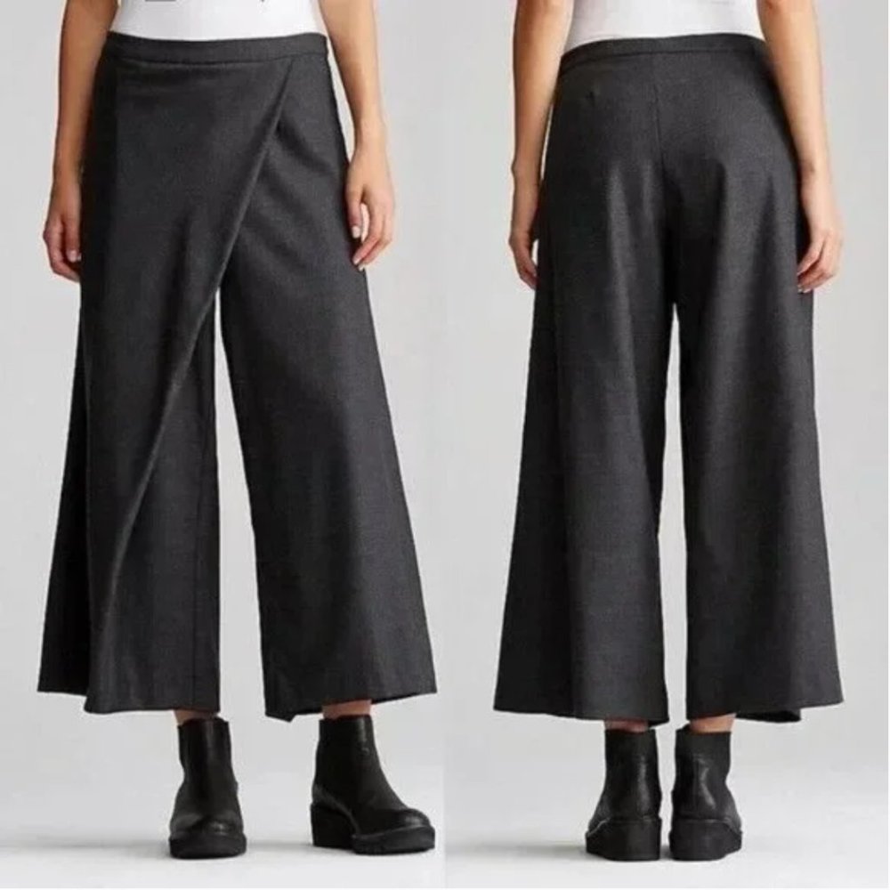 Eileen Fisher Gray Wide Leg Pants
